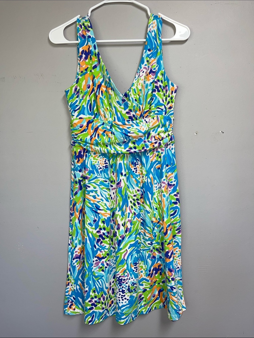 Lilly Pulitzer Shianne dress Sea Soiree tropical print pattern - Picture 3 of 7